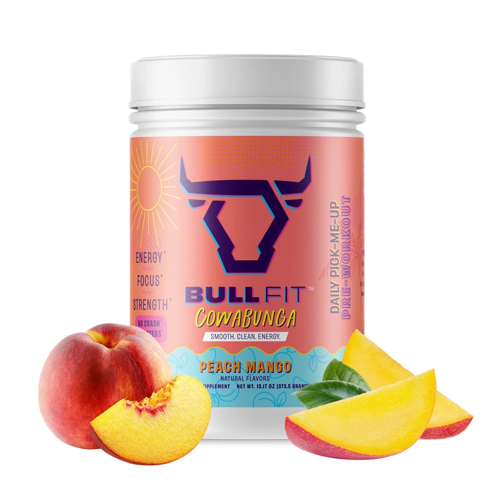 Cowabunga Daily Pick Me Up Pre-Workout (Peach Mango)